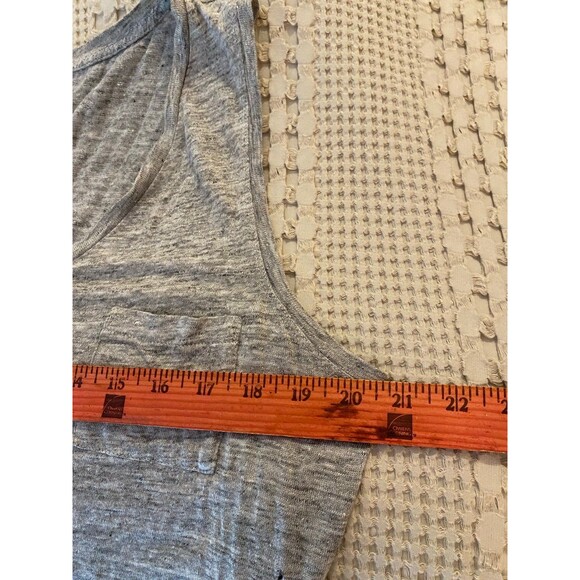 J. Crew Womens Tank Top Shirt Textured Gray Plus Size 1X  Summer Travel  J.Crew - Picture 8 of 9